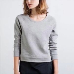 Everlane French Terry Heather Light Gray Sweatshirt Sweater-M